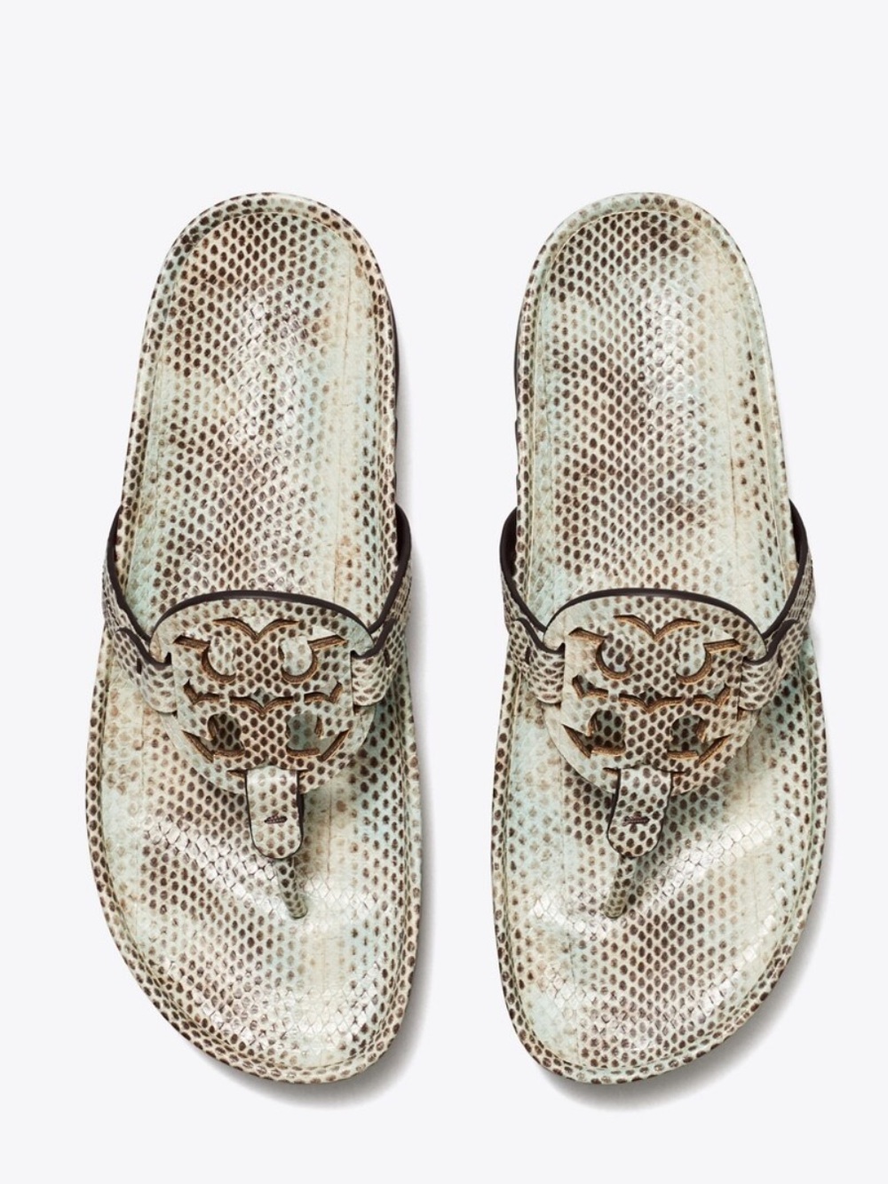 Tory Burch: Miller Cloud Lug Snake Sandals 🐍